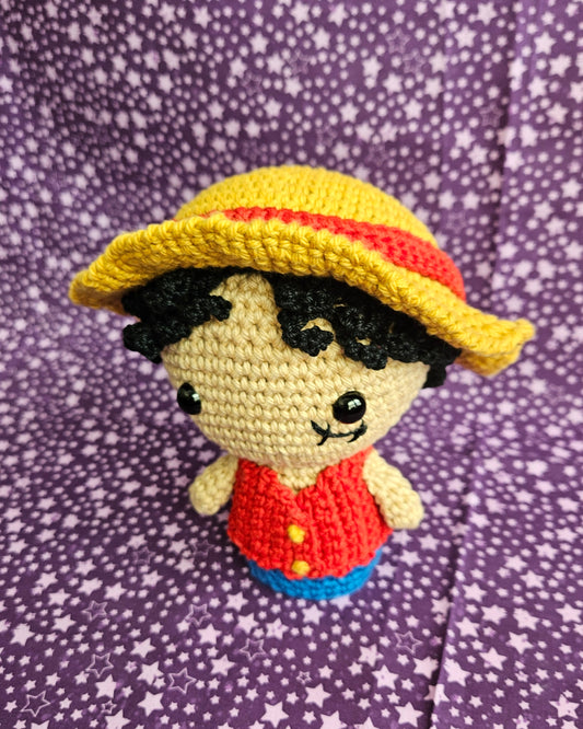 Straw Hat Pirate Amigurumi - Medium