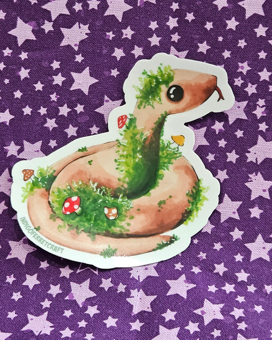 Cottage Core Snake - Sticker