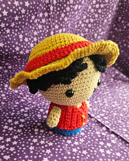 Straw Hat Pirate Amigurumi - Medium