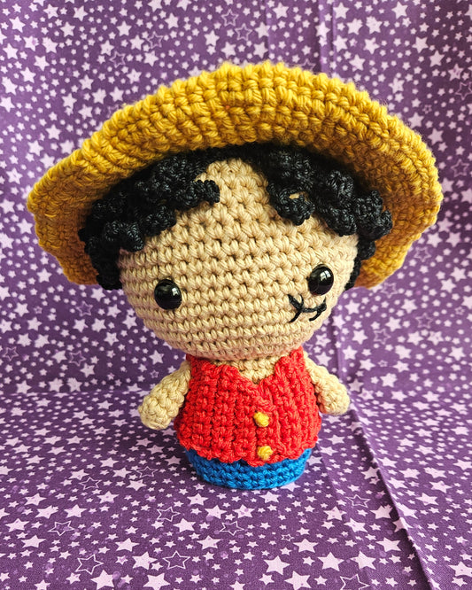 Straw Hat Pirate Amigurumi - Medium
