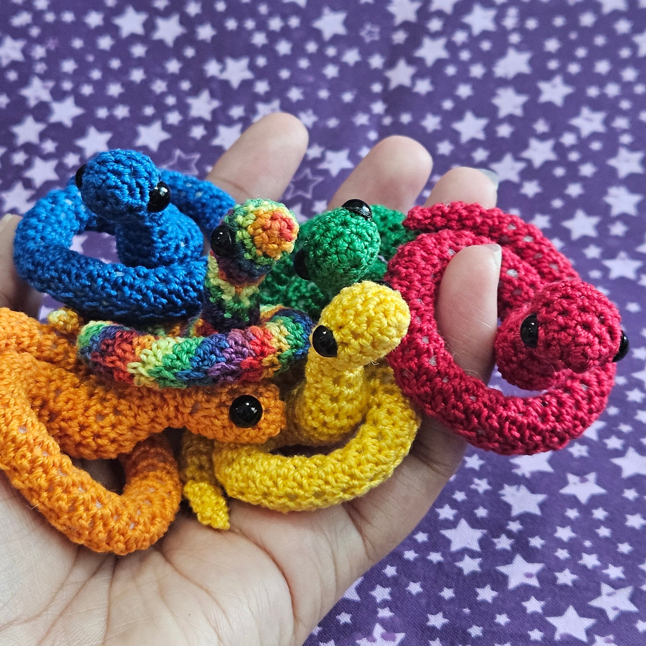 Snake Mini State Mini Snakes Crochet Amigurumi | IndigoFerretCraft