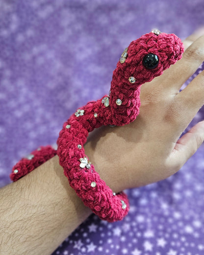 Red Diamond Snake - Crochet Amigurumi