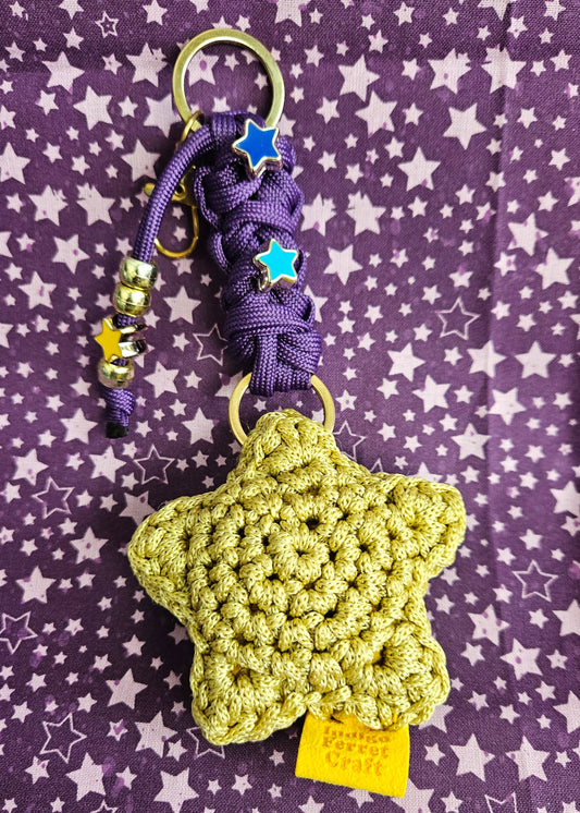 Crochet Star Keychain