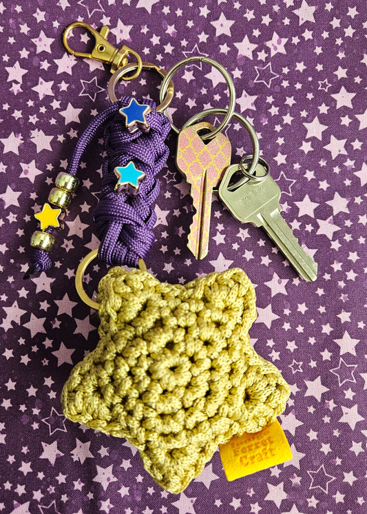 Crochet Star Keychain